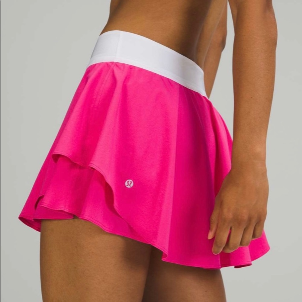 NWOT RARE Lululemon Sonic Pink Court Rival High-Rise Skirt 13” inseam size 4